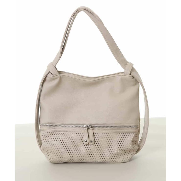 [2WAY/人気の定番BAG]パンチングデザイン変形ミニトートバッグ | MK MICHEL KLEIN BAG | 詳細画像2 