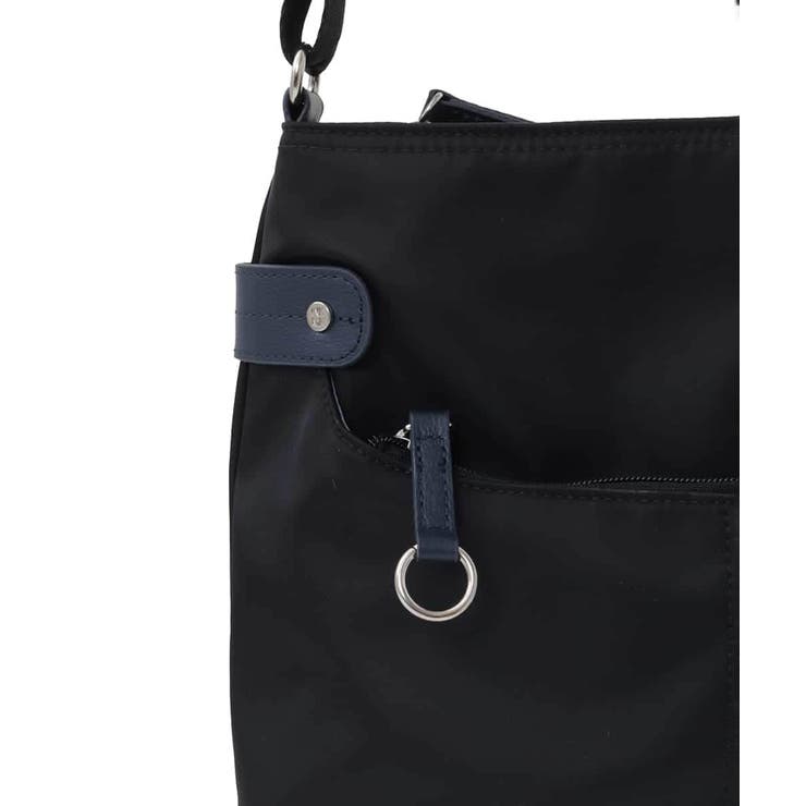 [撥水/500g以下の軽量]アクセントレザースクエアショルダーバッグ | MK MICHEL KLEIN BAG | 詳細画像14 