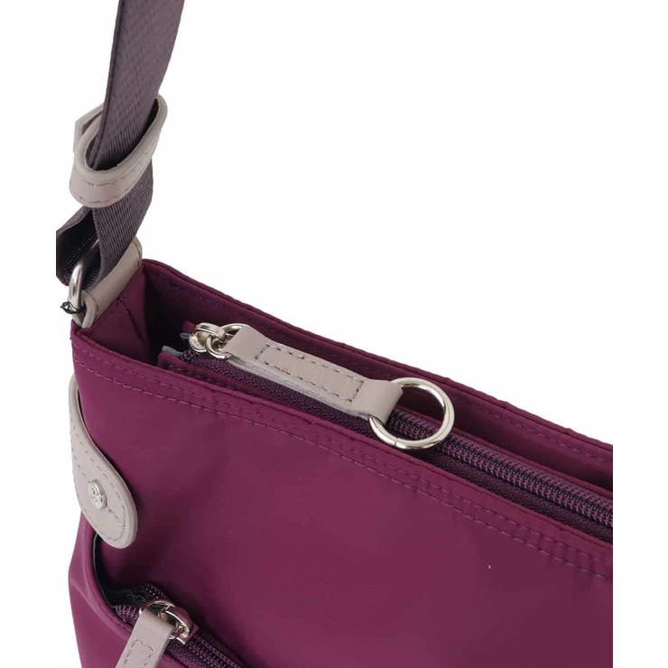 [撥水/500g以下の軽量]アクセントレザースクエアショルダーバッグ | MK MICHEL KLEIN BAG | 詳細画像6 