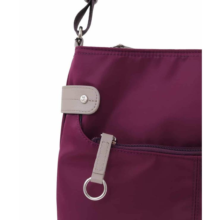 [撥水/500g以下の軽量]アクセントレザースクエアショルダーバッグ | MK MICHEL KLEIN BAG | 詳細画像7 