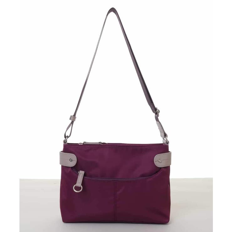 [撥水/500g以下の軽量]アクセントレザーコンパクトショルダーバッグ | MK MICHEL KLEIN BAG | 詳細画像2 