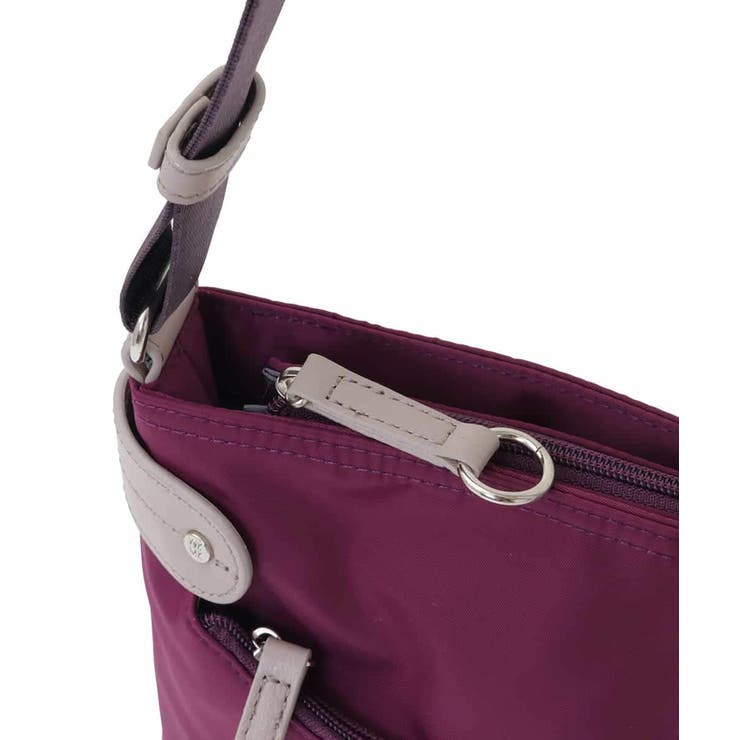 [撥水/500g以下の軽量]アクセントレザーコンパクトショルダーバッグ | MK MICHEL KLEIN BAG | 詳細画像6 