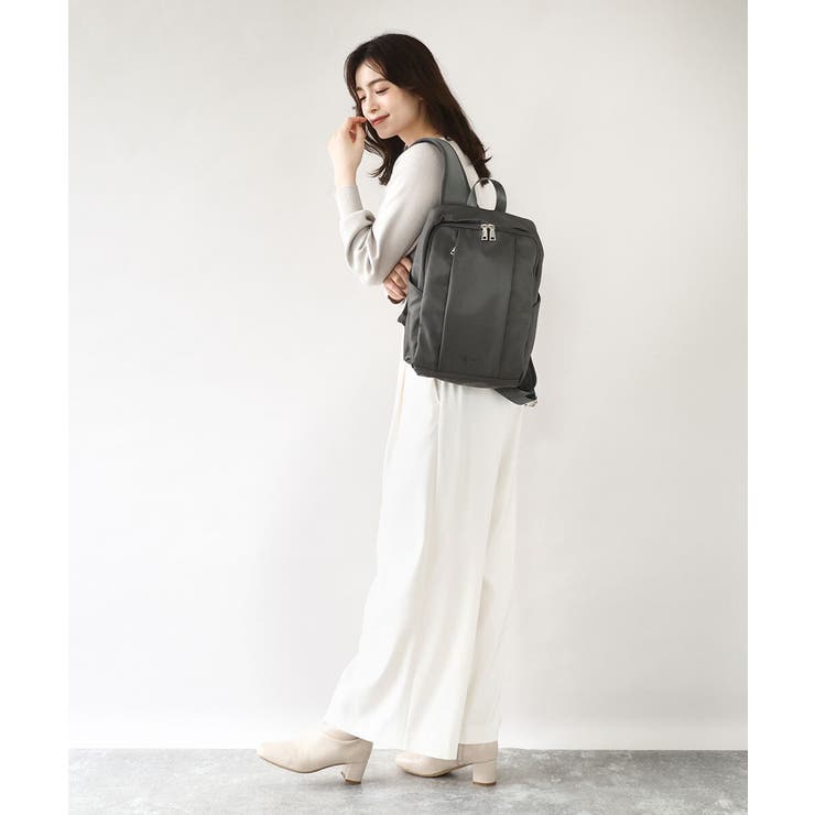 [撥水/A4収納可]フロントタックコンパクトリュック | MK MICHEL KLEIN BAG | 詳細画像16 