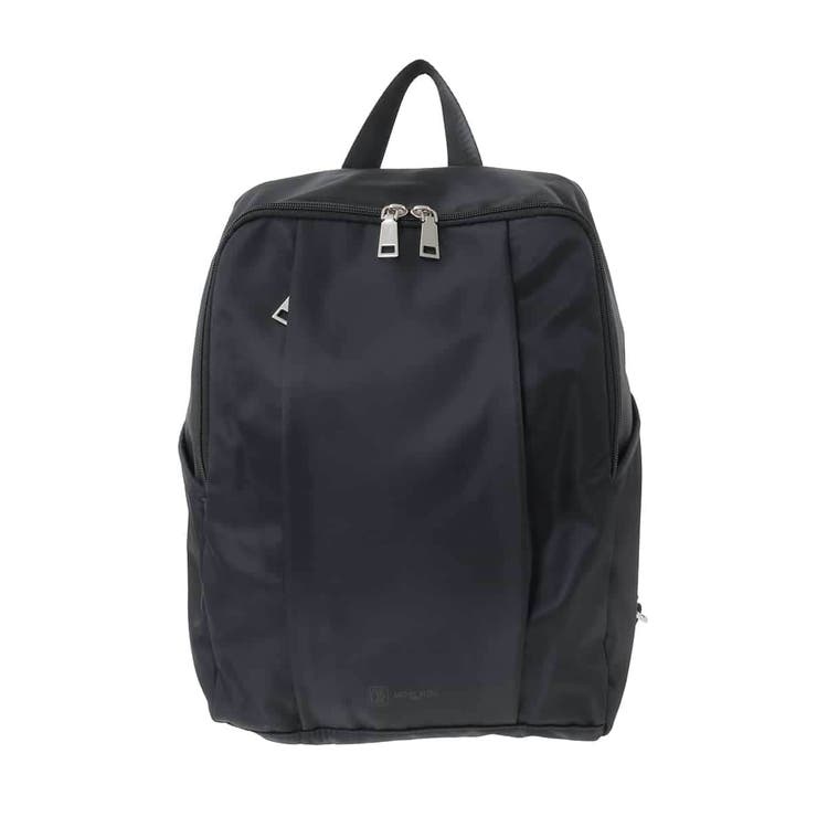 ブラック | [撥水/A4収納可]フロントタックコンパクトリュック | MK MICHEL KLEIN BAG