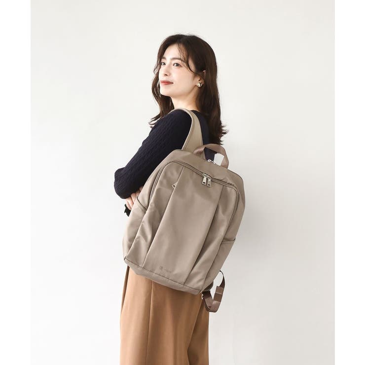 [撥水/A4収納可]フロントタックデザインリュック | MK MICHEL KLEIN BAG | 詳細画像1 