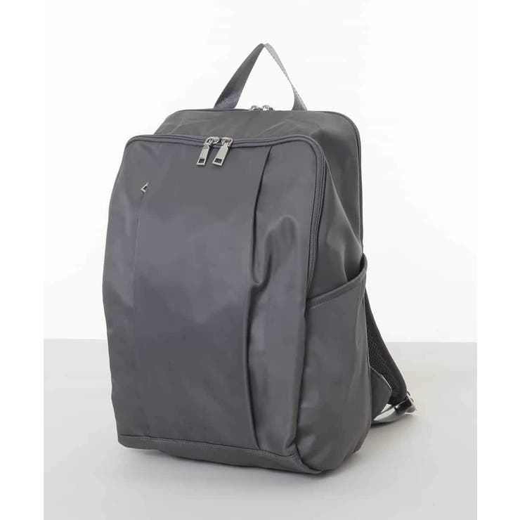 グレー | [撥水/A4収納可]フロントタックデザインリュック | MK MICHEL KLEIN BAG