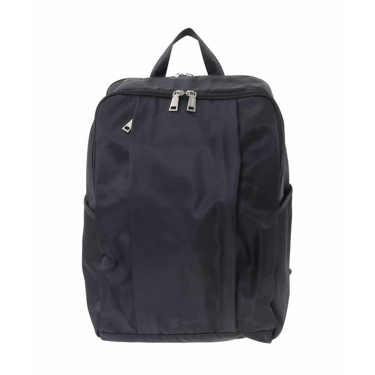 ブラック | [撥水/A4収納可]フロントタックデザインリュック | MK MICHEL KLEIN BAG