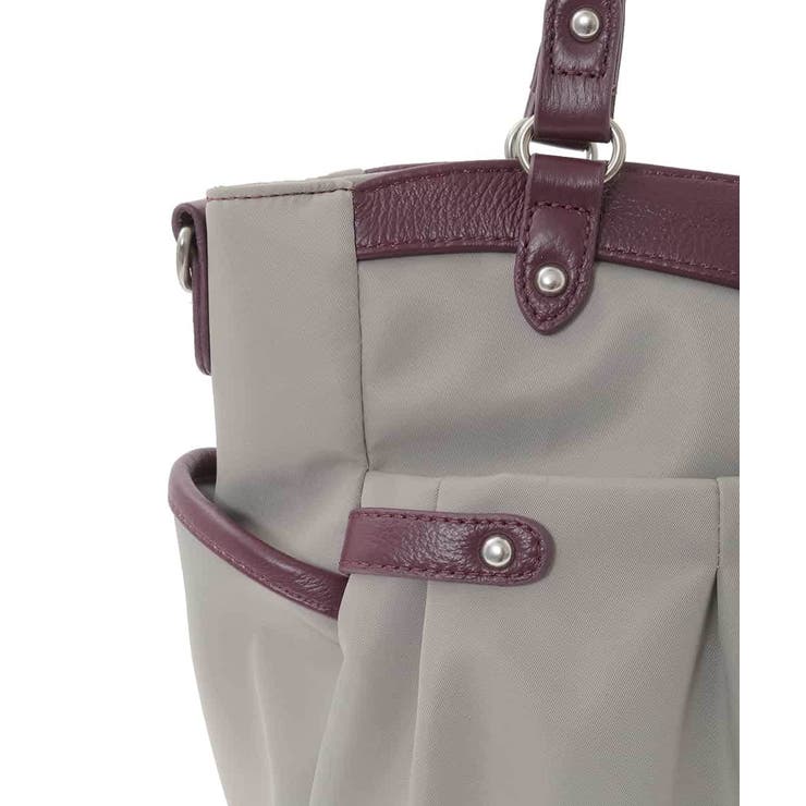 [撥水/2WAY/A4収納可]サイドポケットパイピングバッグ | MK MICHEL KLEIN BAG | 詳細画像7 