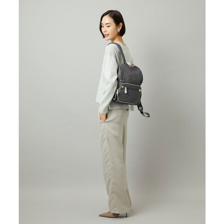 [撥水加工/軽量]スクエアデザインコンパクトリュック | MK MICHEL KLEIN BAG | 詳細画像17 