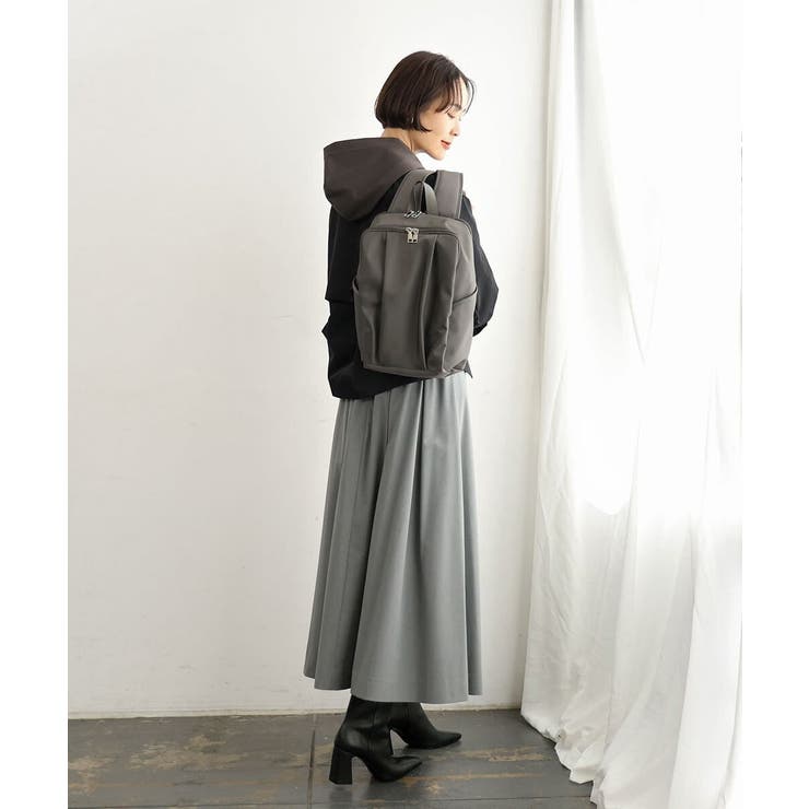 [15L/撥水/A4収納可]フロントタックデザインコンパクトリュック | MK MICHEL KLEIN BAG | 詳細画像22 