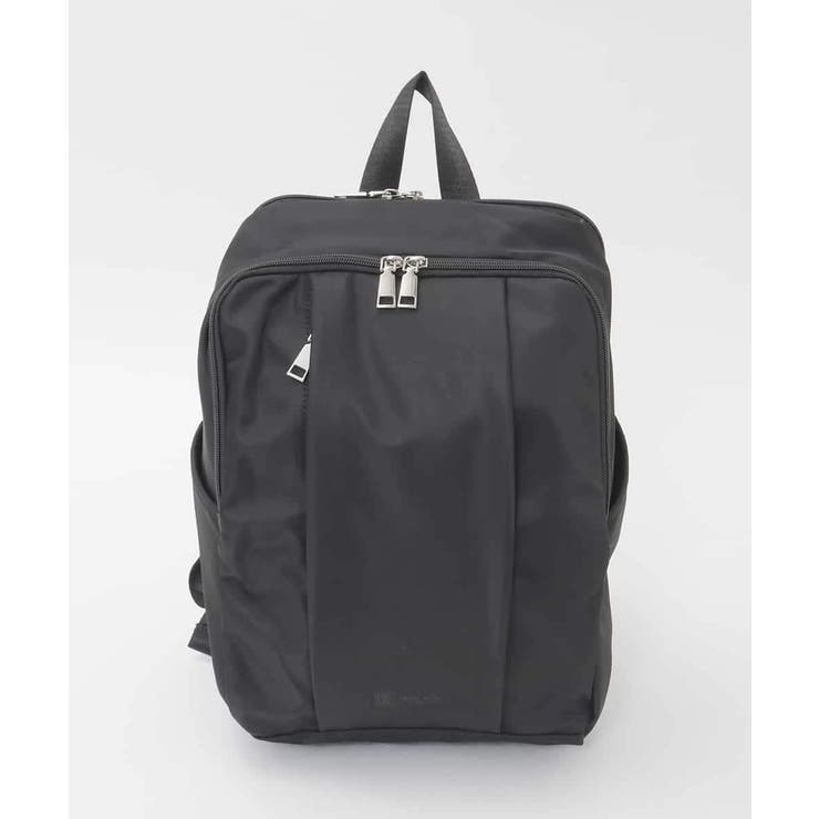 ブラック | [15L/撥水/A4収納可]フロントタックデザインコンパクトリュック | MK MICHEL KLEIN BAG
