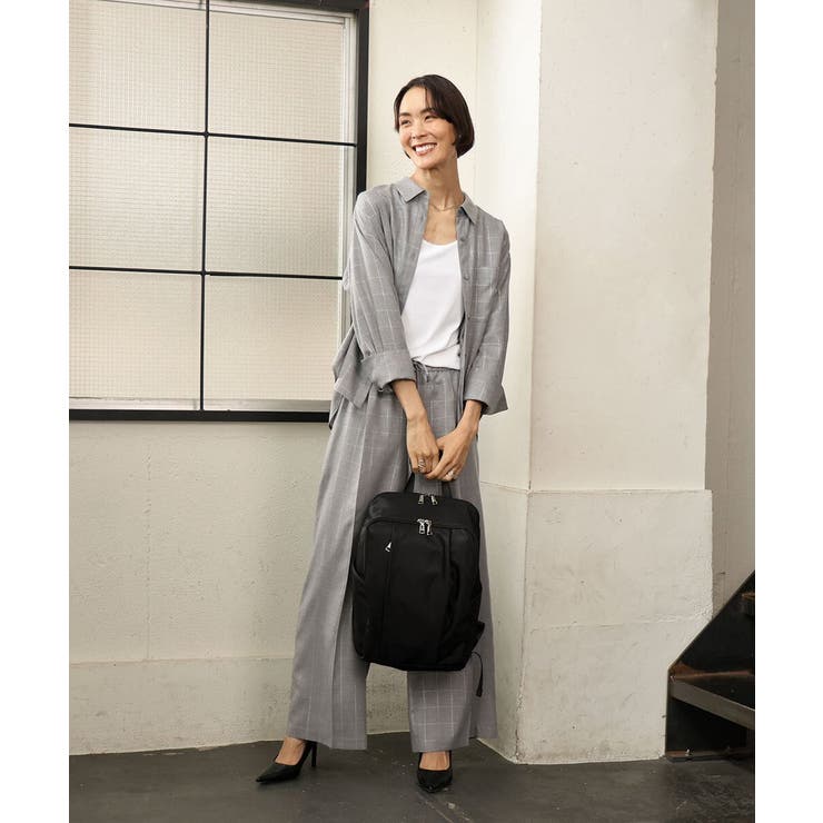 [23L/撥水/A4収納可]フロントタックデザインリュック | MK MICHEL KLEIN BAG | 詳細画像18 