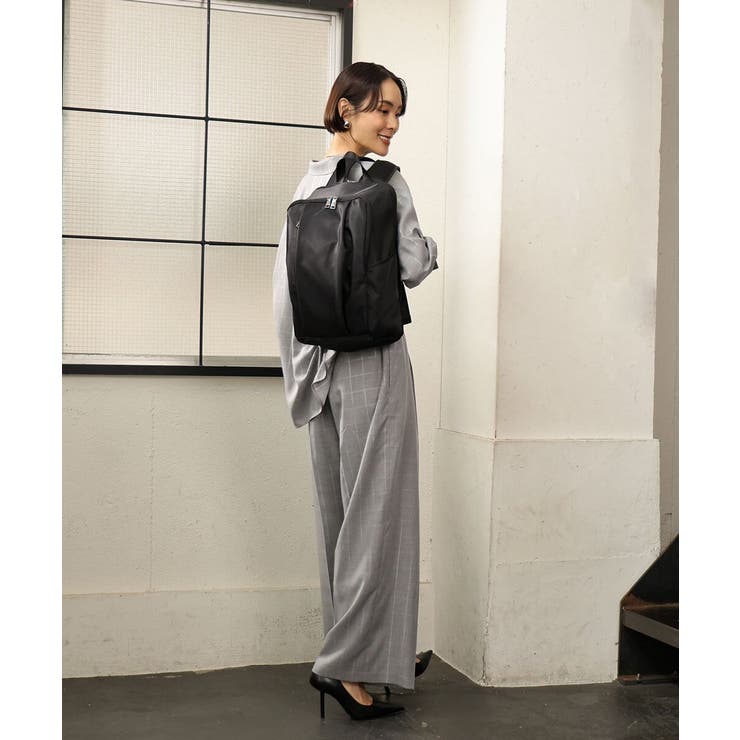 [23L/撥水/A4収納可]フロントタックデザインリュック | MK MICHEL KLEIN BAG | 詳細画像19 
