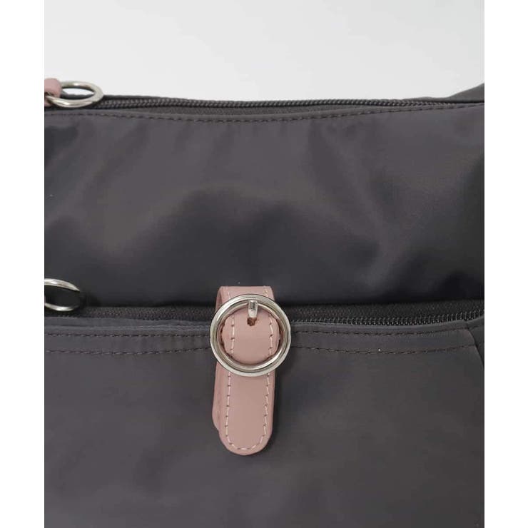 [撥水/軽量]レザーポイントナイロンショルダーバッグ | MK MICHEL KLEIN BAG | 詳細画像12 