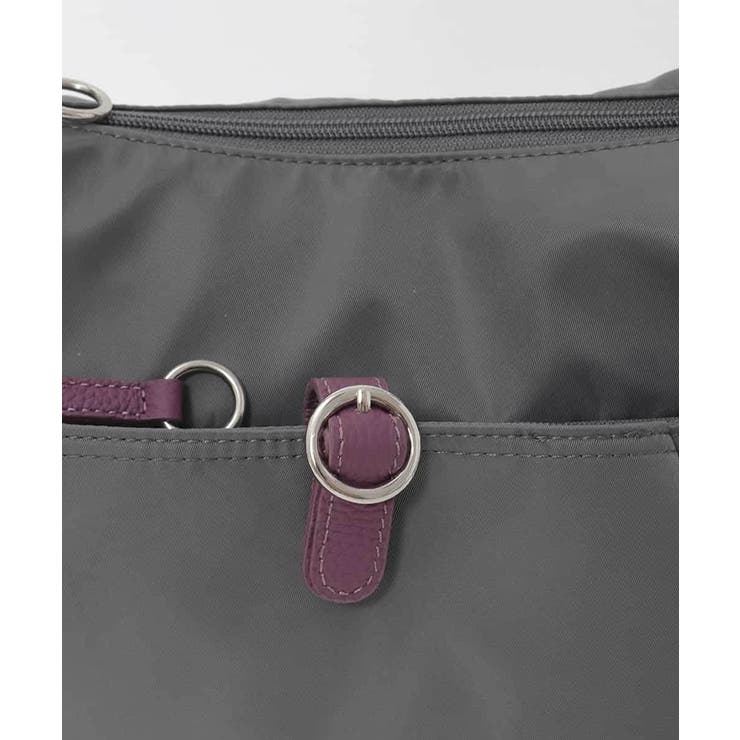 [撥水/軽量]レザーポイントナイロンショルダーバッグ | MK MICHEL KLEIN BAG | 詳細画像14 
