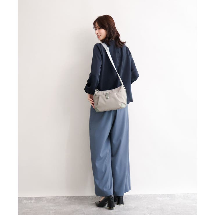 [撥水/軽量]レザーポイントナイロンショルダーバッグ | MK MICHEL KLEIN BAG | 詳細画像17 