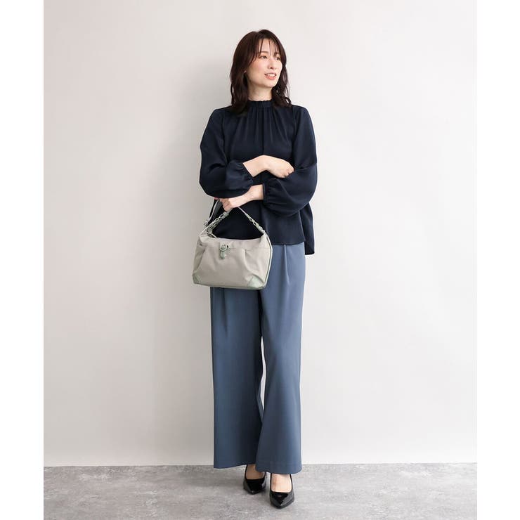 [撥水/軽量]レザーポイントナイロンショルダーバッグ | MK MICHEL KLEIN BAG | 詳細画像18 