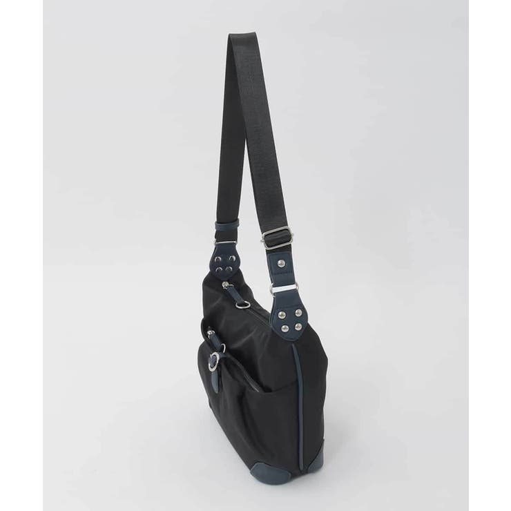 [撥水/軽量]レザーポイントナイロンショルダーバッグ | MK MICHEL KLEIN BAG | 詳細画像2 