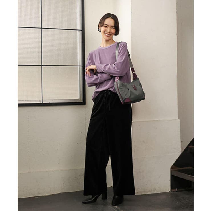 [撥水/軽量]レザーポイントナイロンショルダーバッグ | MK MICHEL KLEIN BAG | 詳細画像20 