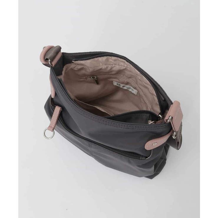 [撥水/軽量]アクセントレザースクエアショルダーバッグ | MK MICHEL KLEIN BAG | 詳細画像14 