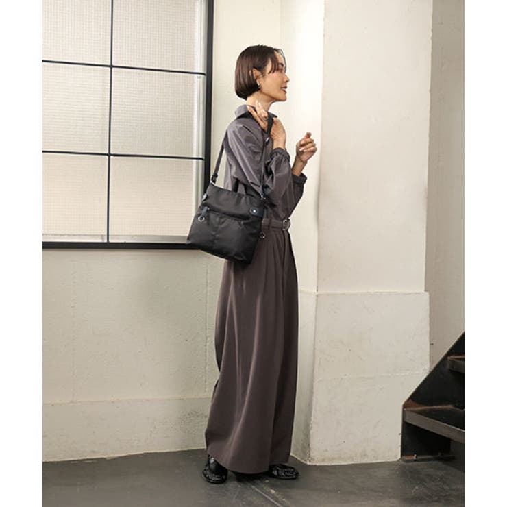 [撥水/軽量]アクセントレザースクエアショルダーバッグ | MK MICHEL KLEIN BAG | 詳細画像22 