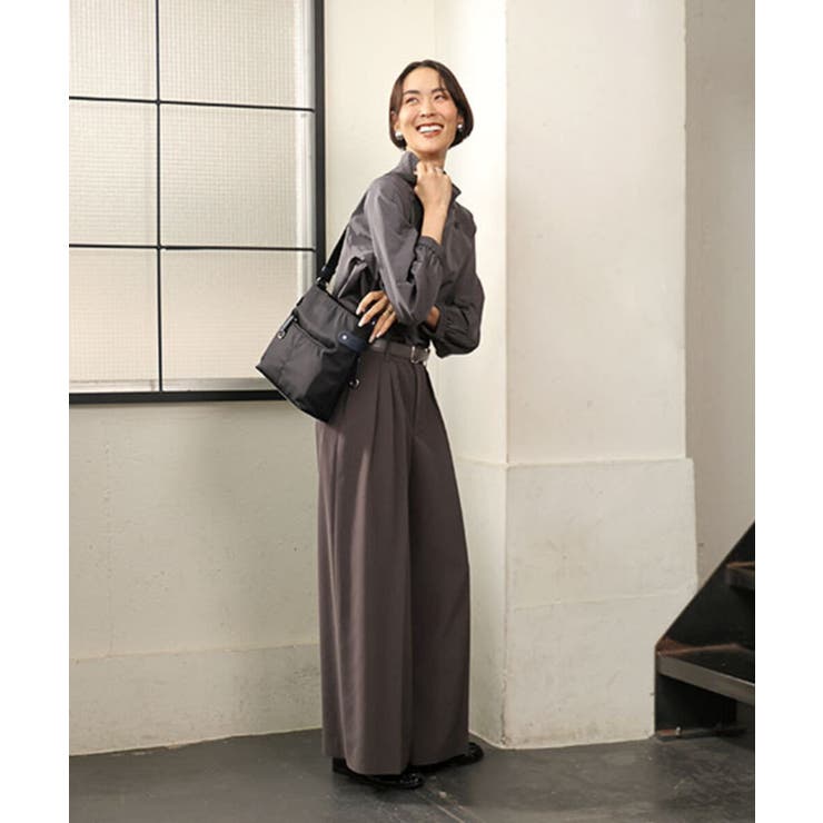 [撥水/軽量]アクセントレザースクエアショルダーバッグ | MK MICHEL KLEIN BAG | 詳細画像24 