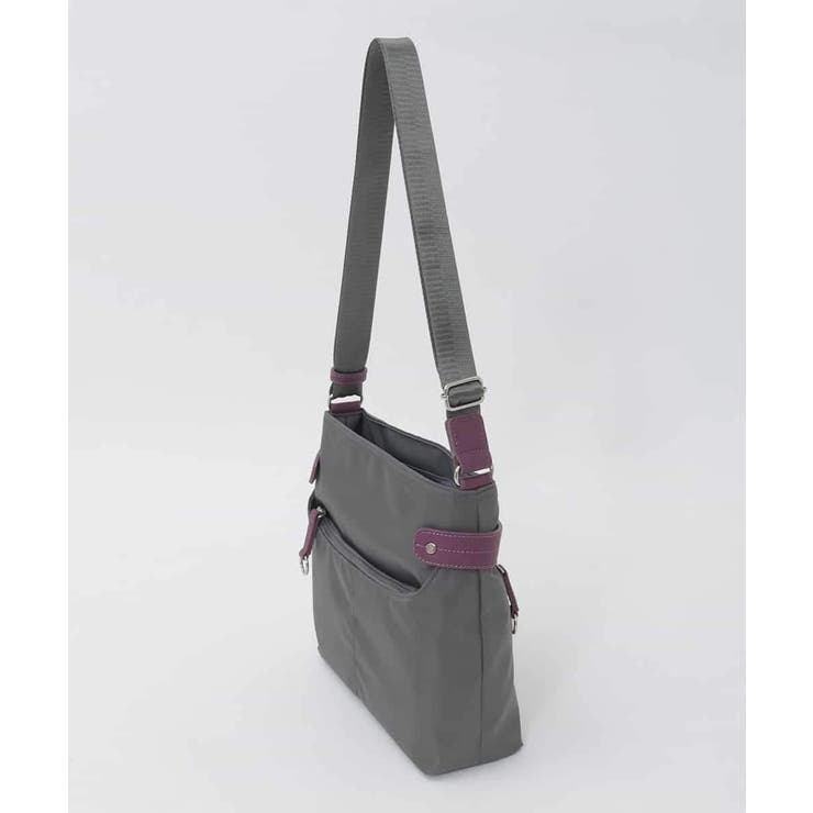 [撥水/軽量]アクセントレザースクエアショルダーバッグ | MK MICHEL KLEIN BAG | 詳細画像3 