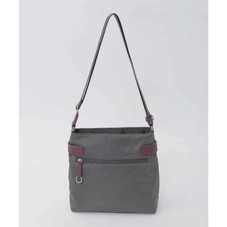 [撥水/軽量]アクセントレザースクエアショルダーバッグ | MK MICHEL KLEIN BAG | 詳細画像4 