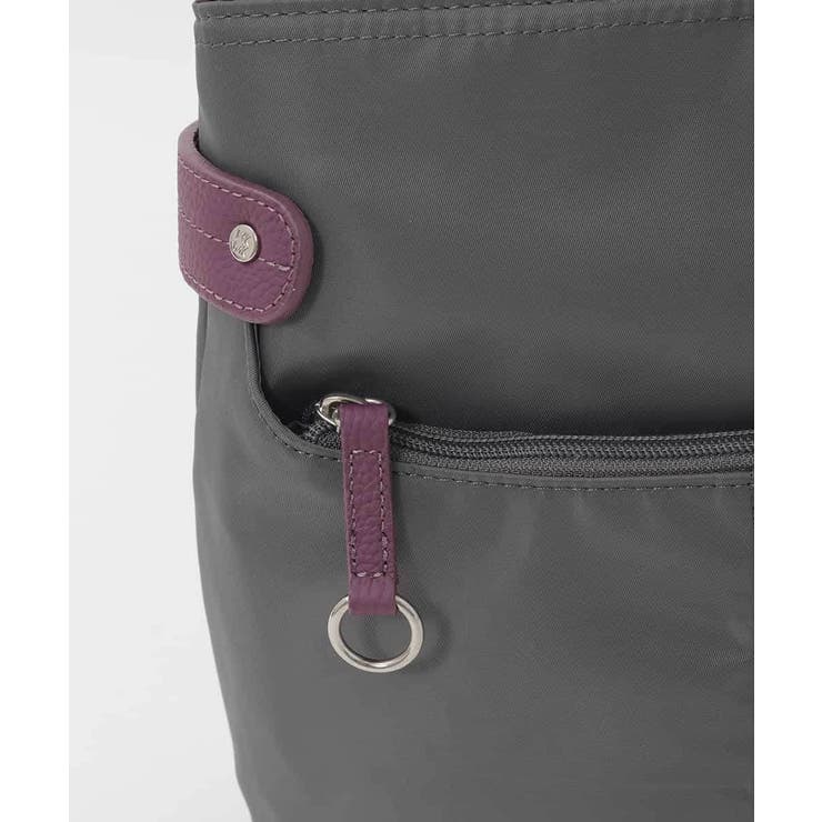 [撥水/軽量]アクセントレザースクエアショルダーバッグ | MK MICHEL KLEIN BAG | 詳細画像6 