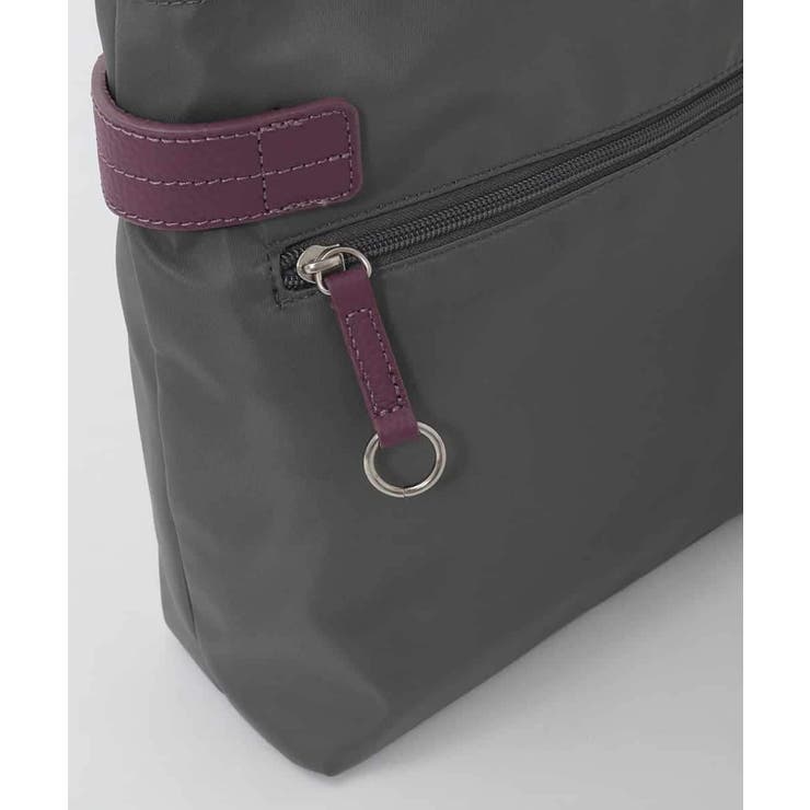 [撥水/軽量]アクセントレザースクエアショルダーバッグ | MK MICHEL KLEIN BAG | 詳細画像7 