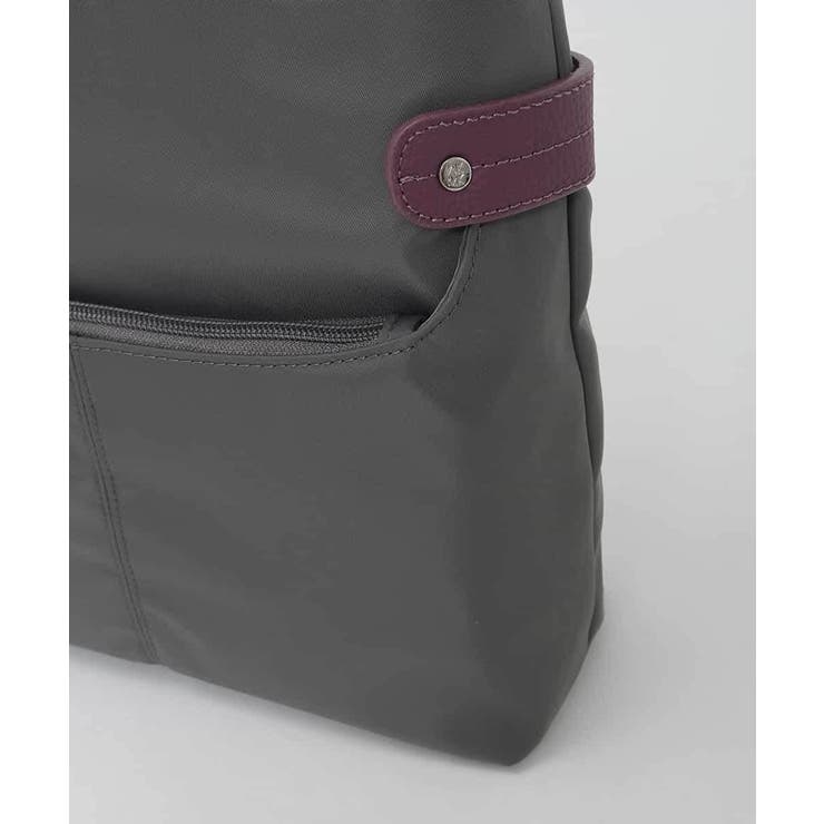 [撥水/軽量]アクセントレザースクエアショルダーバッグ | MK MICHEL KLEIN BAG | 詳細画像8 