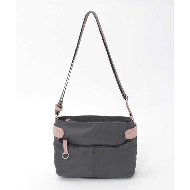 [撥水/軽量]アクセントレザーコンパクトショルダーバッグ | MK MICHEL KLEIN BAG | 詳細画像10 