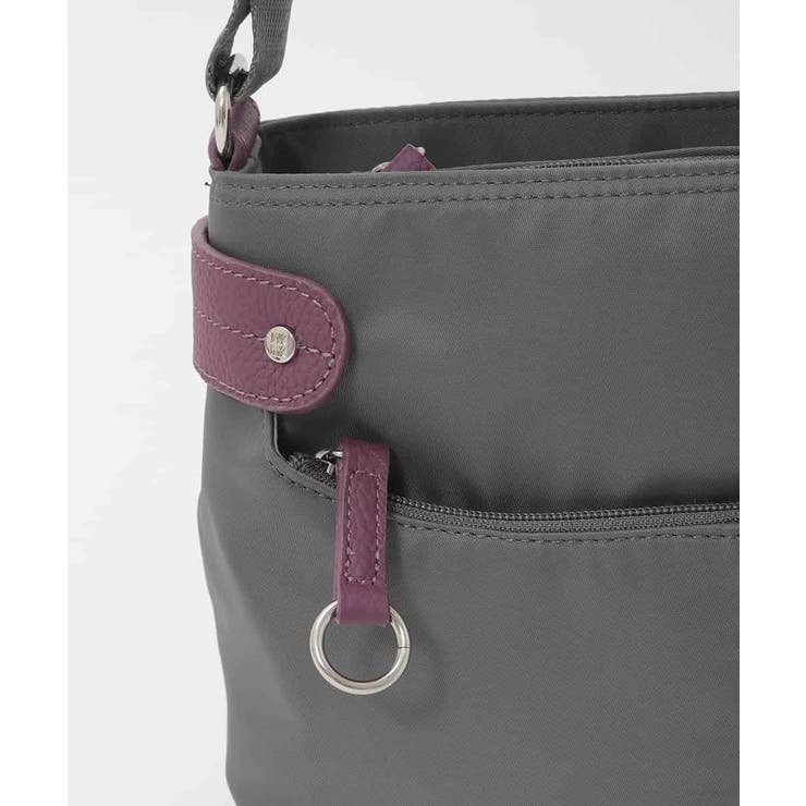 [撥水/軽量]アクセントレザーコンパクトショルダーバッグ | MK MICHEL KLEIN BAG | 詳細画像13 