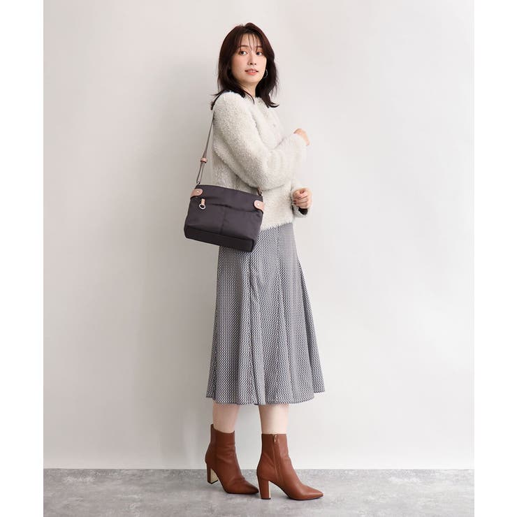 [撥水/軽量]アクセントレザーコンパクトショルダーバッグ | MK MICHEL KLEIN BAG | 詳細画像20 