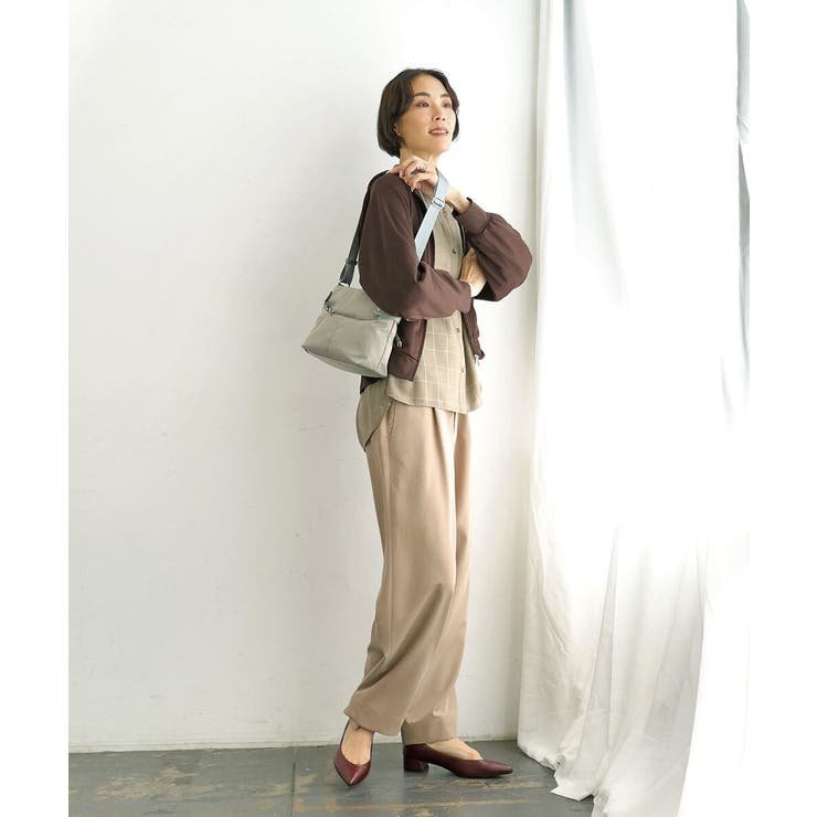 [撥水/軽量]アクセントレザーコンパクトショルダーバッグ | MK MICHEL KLEIN BAG | 詳細画像22 