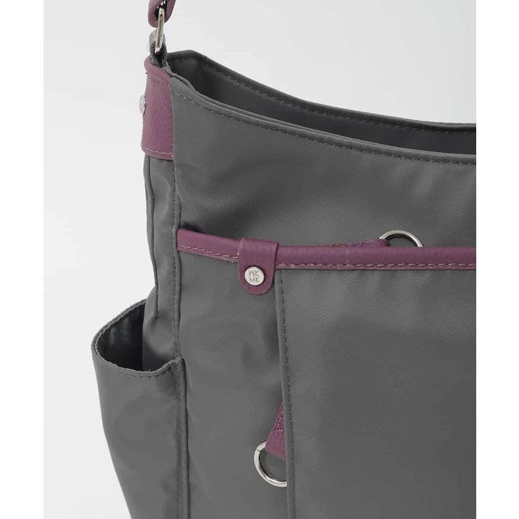 [撥水/軽量]アクセントレザーショルダーバッグ | MK MICHEL KLEIN BAG | 詳細画像13 