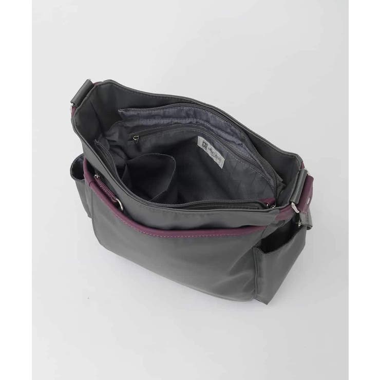 [撥水/軽量]アクセントレザーショルダーバッグ | MK MICHEL KLEIN BAG | 詳細画像14 