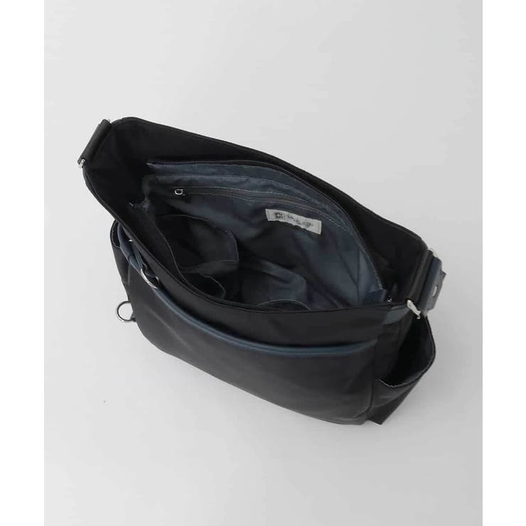 [撥水/軽量]アクセントレザーショルダーバッグ | MK MICHEL KLEIN BAG | 詳細画像16 