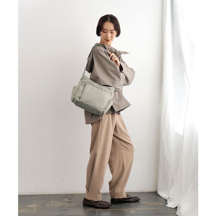 [撥水/軽量]アクセントレザーショルダーバッグ | MK MICHEL KLEIN BAG | 詳細画像22 