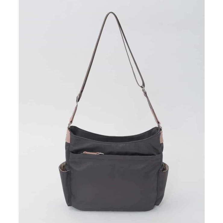 [撥水/軽量]アクセントレザーショルダーバッグ | MK MICHEL KLEIN BAG | 詳細画像4 