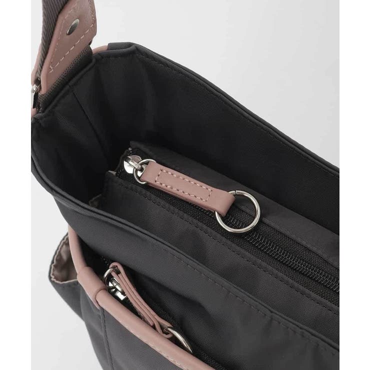 [撥水/軽量]アクセントレザーショルダーバッグ | MK MICHEL KLEIN BAG | 詳細画像5 