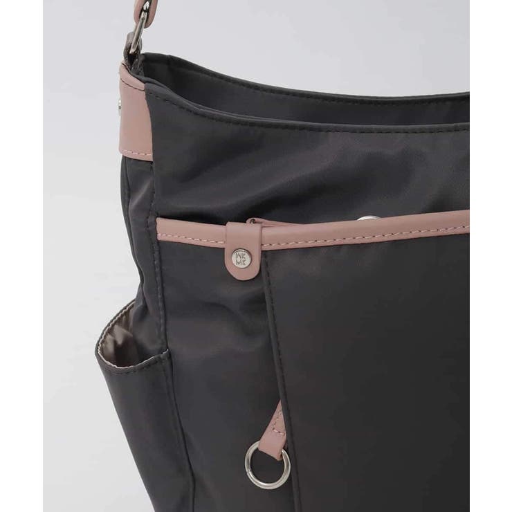 [撥水/軽量]アクセントレザーショルダーバッグ | MK MICHEL KLEIN BAG | 詳細画像6 
