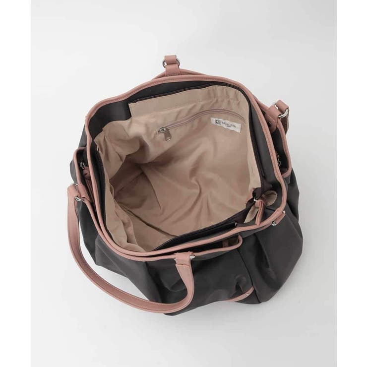 [2WAY/撥水/A4収納可]レザージョイントタックデザイントートバッグ | MK MICHEL KLEIN BAG | 詳細画像11 