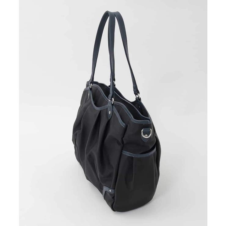 [2WAY/撥水/A4収納可]レザージョイントタックデザイントートバッグ | MK MICHEL KLEIN BAG | 詳細画像2 