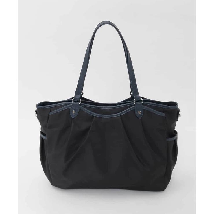 [2WAY/撥水/A4収納可]レザージョイントタックデザイントートバッグ | MK MICHEL KLEIN BAG | 詳細画像3 