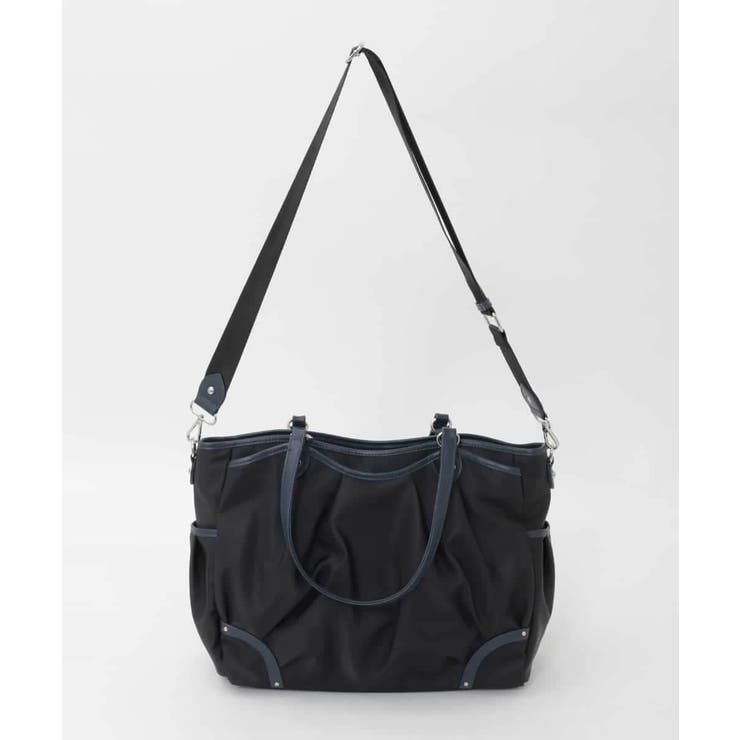 [2WAY/撥水/A4収納可]レザージョイントタックデザイントートバッグ | MK MICHEL KLEIN BAG | 詳細画像4 