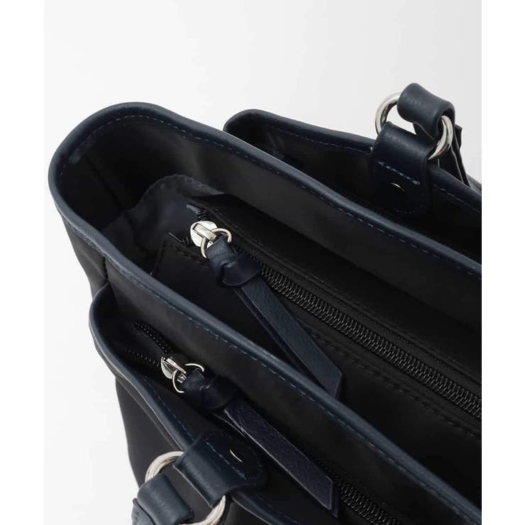[2WAY/撥水/A4収納可]レザージョイントタックデザイントートバッグ | MK MICHEL KLEIN BAG | 詳細画像5 