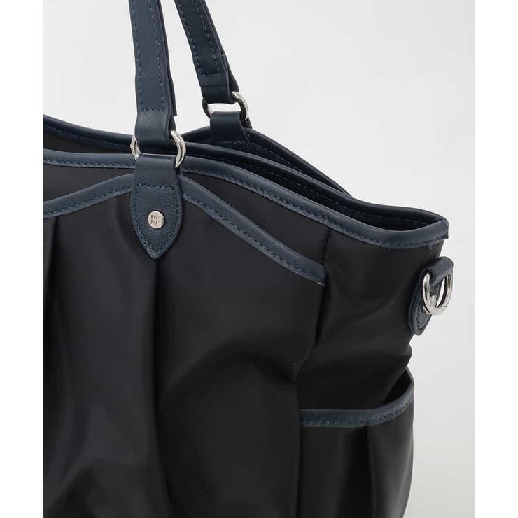 [2WAY/撥水/A4収納可]レザージョイントタックデザイントートバッグ | MK MICHEL KLEIN BAG | 詳細画像6 
