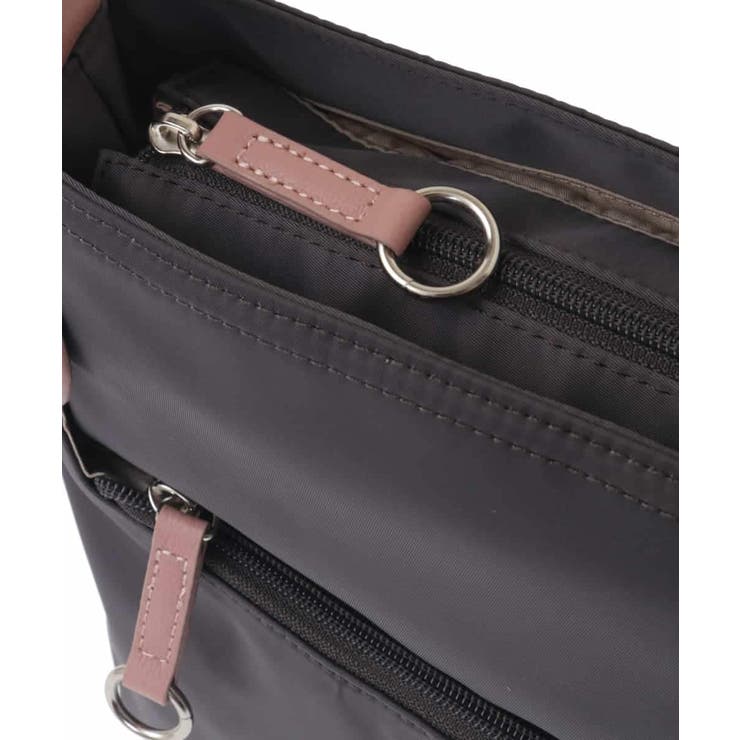 [撥水/500g以下の軽量]アクセントレザースクエアショルダーバッグ | MK MICHEL KLEIN BAG | 詳細画像16 