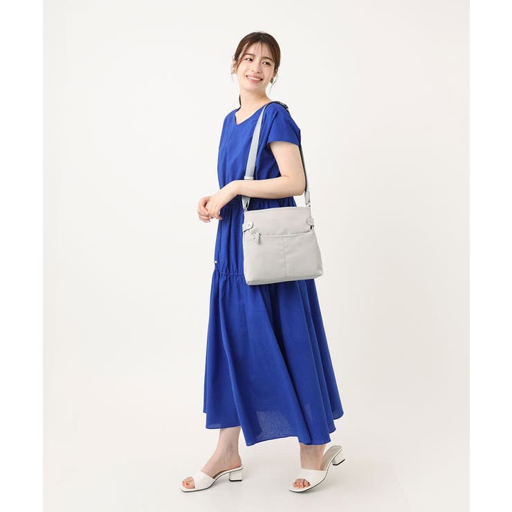 [撥水/500g以下の軽量]アクセントレザースクエアショルダーバッグ | MK MICHEL KLEIN BAG | 詳細画像7 